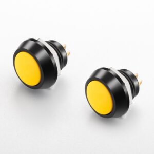 12mm 16mm 19mm 22mm Black Metal Momentary Latching Push Button Switch 3.3v 6v 12v 24v with Green Blue Red LED