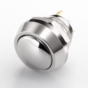 Most Popular 12mm Vandal-Resistant Momentary Push Button Switch Nickel-Plated Brass Waterproof Electronic Structure IP65 Level
