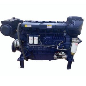 WP12 Weichai Engine 450hp Reliable Water-Cooled Genuine Parts Available WP12C450-21 Marine Engine with Gearbox for Fishing Boat