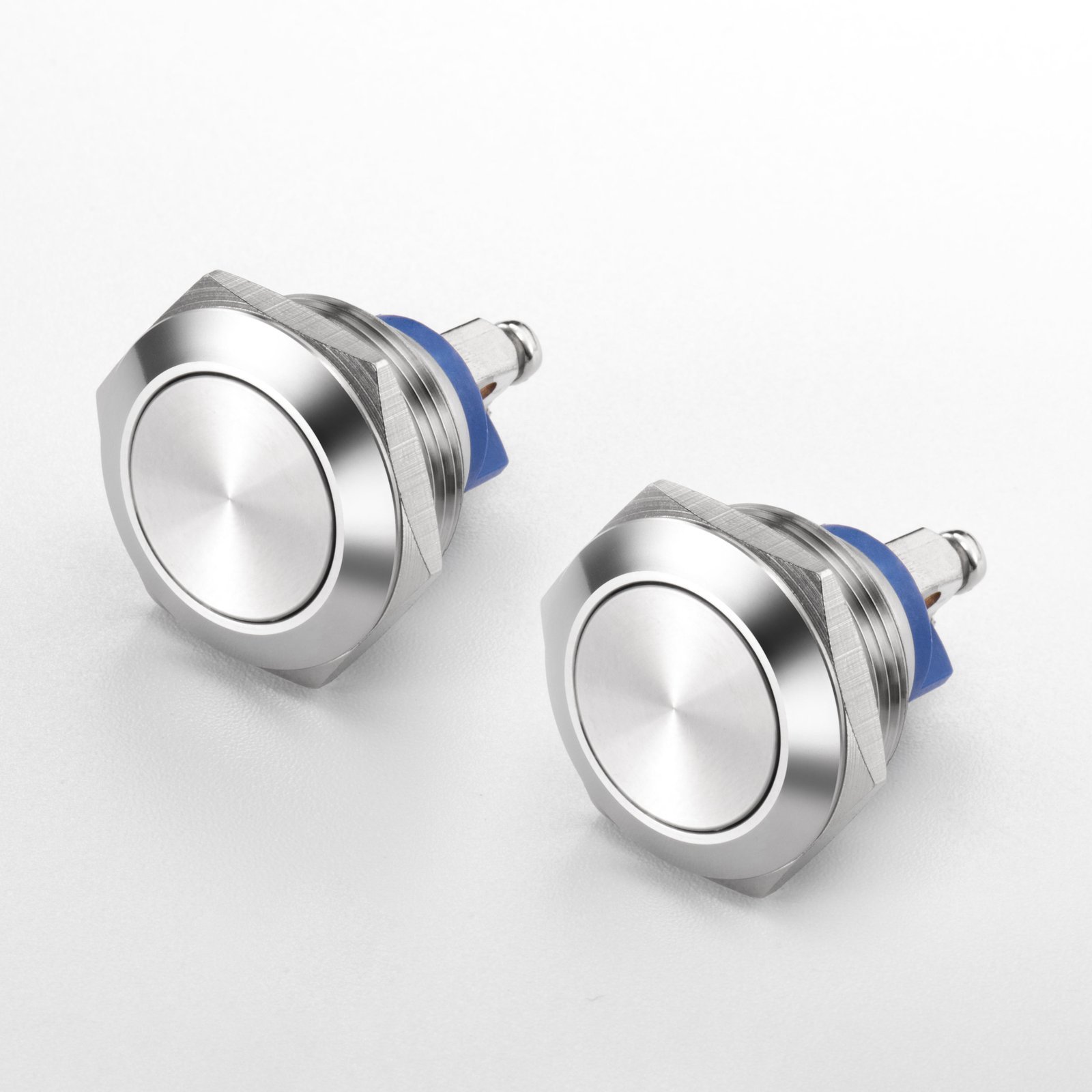 IP65 Waterproof Momentary Latching Switch Button 12mm Metal & Plastic Switch Push Buttons for 0.75'' Mounting Hole - Image 3