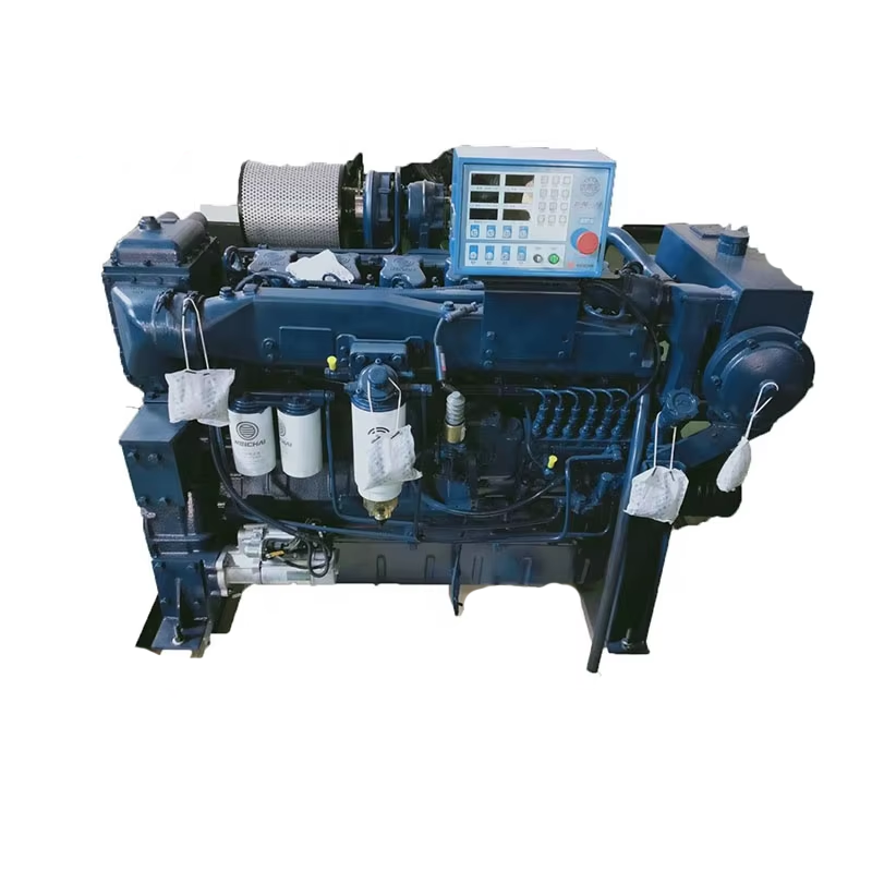 Cargo Ship Inboard Machinery 4 Stroke Marine diesel Engines 1500rpm 1800rpm 2100rpm 190hp-326hp Weichai WD10 - Image 3