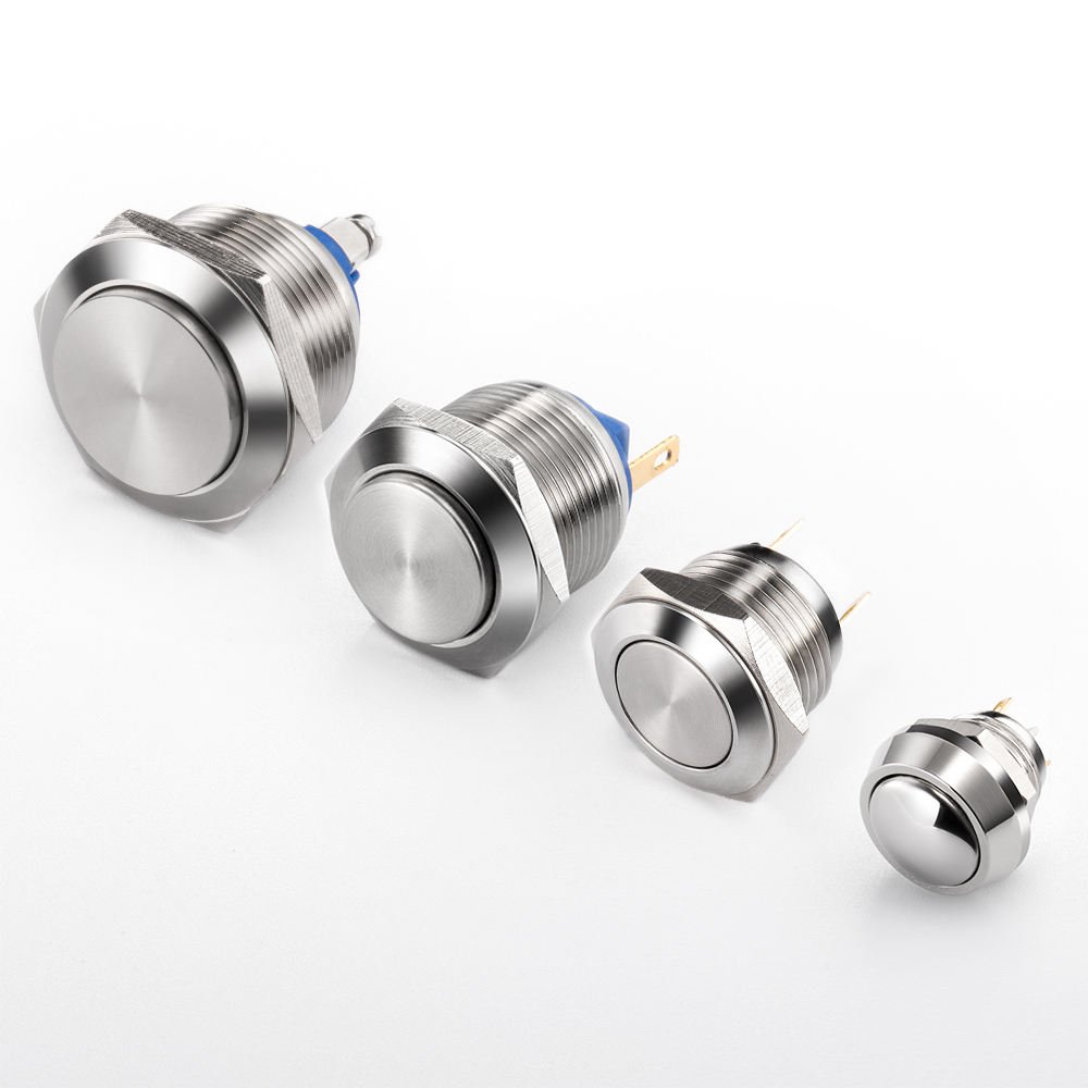 Waterproof 12mm Electrical Self Locking Dome Button 2 Pins Push Button Switch - Image 4