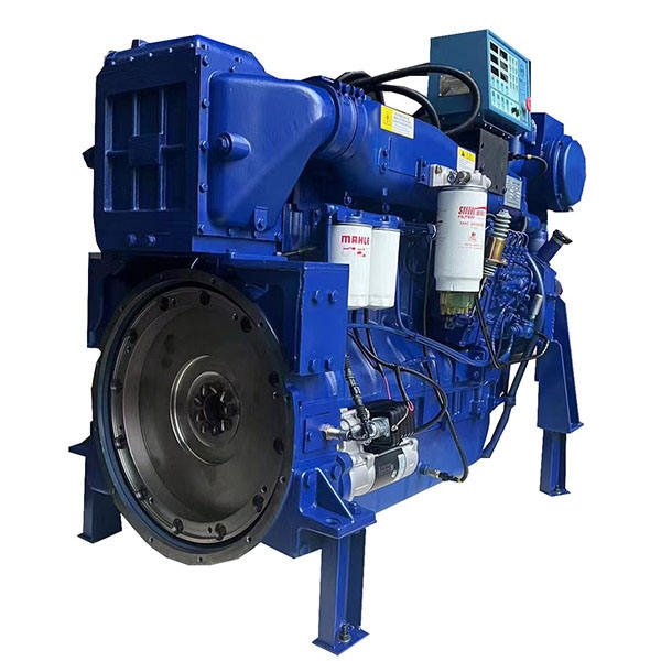 Hot Sale Low Price Chinese Electric Start Fishing Cargo Boat Inboard 400hp Marine Engine WD12 with Gearbox - Image 4