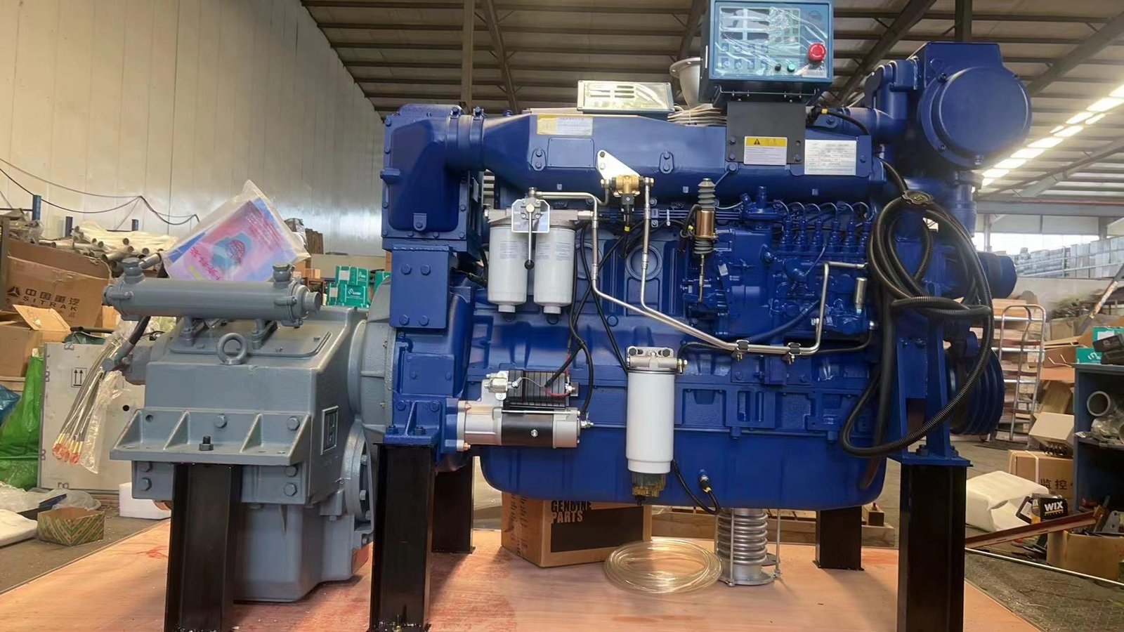 New High Speed Power Turbocharger Water Cooling System 4 Stroke 350hp 375hp 400hp Marine diesel Engine Weichai WD12 Series - Image 4