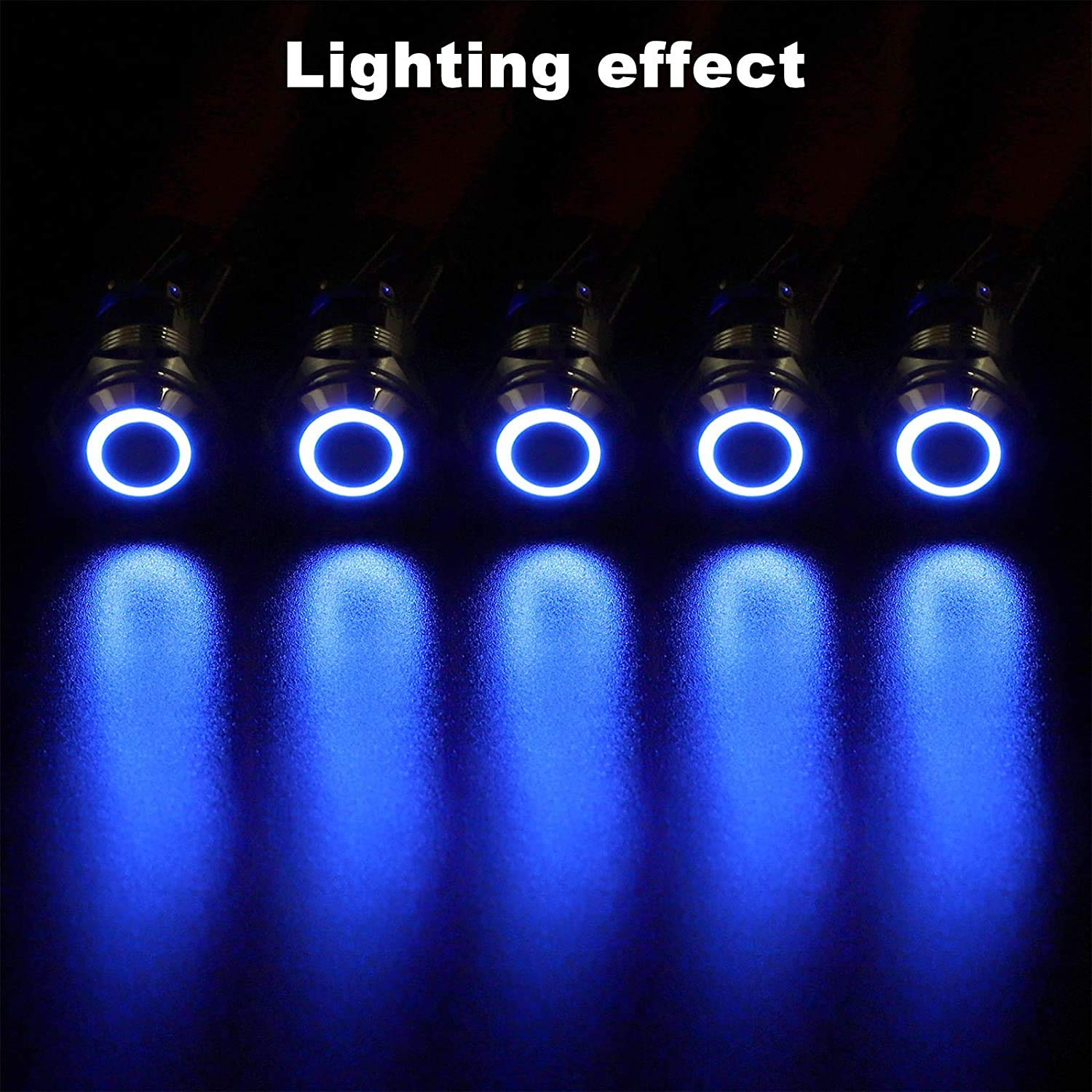 High Stainless Steel Push Button Switch 1/2 Mounting Hole Latching Design Marine Waterproof Plastic Material Max 3A Current - Image 6