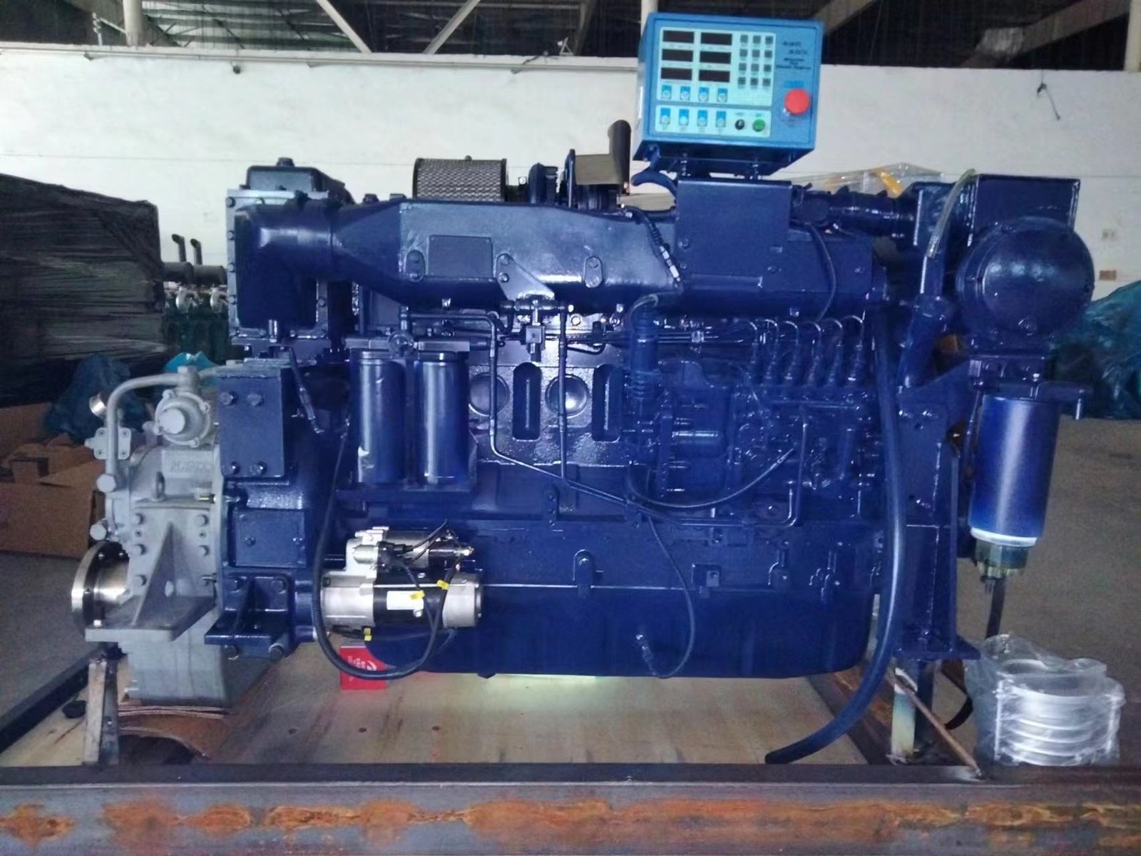 Cargo Ship Inboard Machinery 4 Stroke Marine diesel Engines 1500rpm 1800rpm 2100rpm 190hp-326hp Weichai WD10 - Image 6