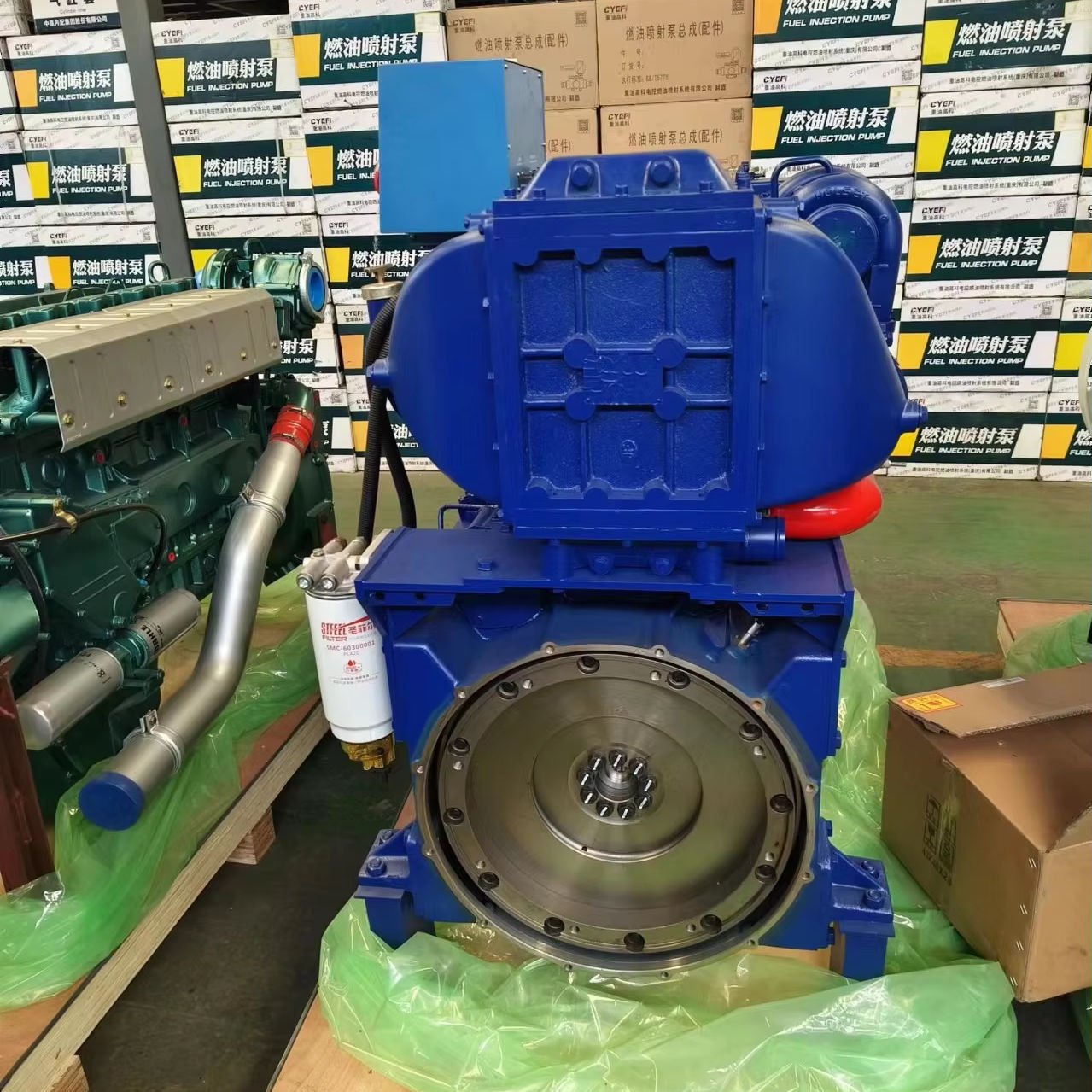 Electric Start WP12C 400HP 450HP Water Cooled Inboard Marine Engine for Fishing Boat & Cargo Ship Diesel Power System by Weichai - Image 6