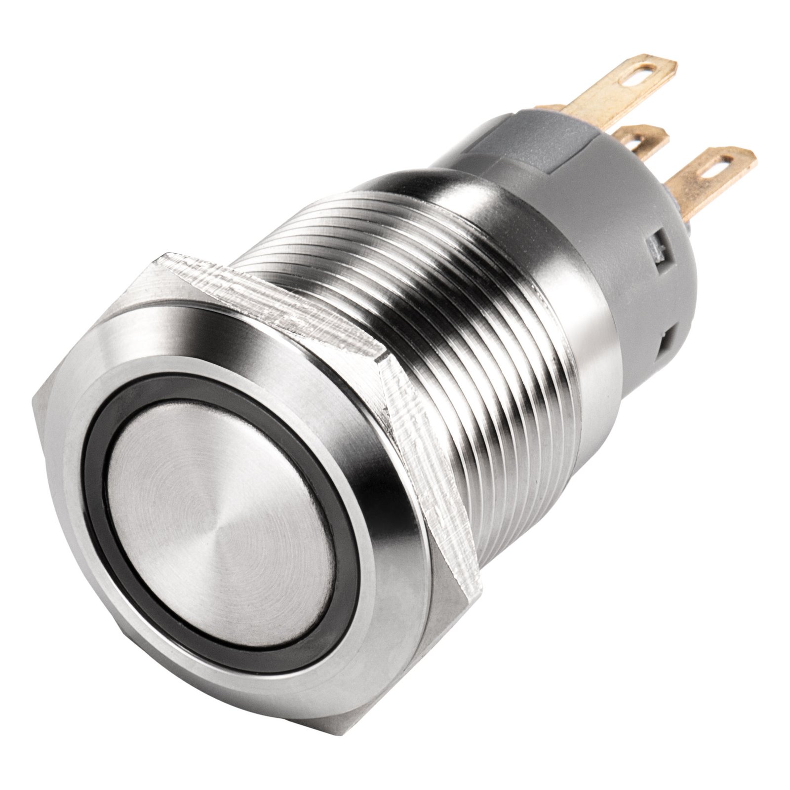 Comprehensive Waterproof Electronic Push Button Switches 12/16/19/22mm Plastic Latching Momentary Illuminated 3A Black Metal - Image 6