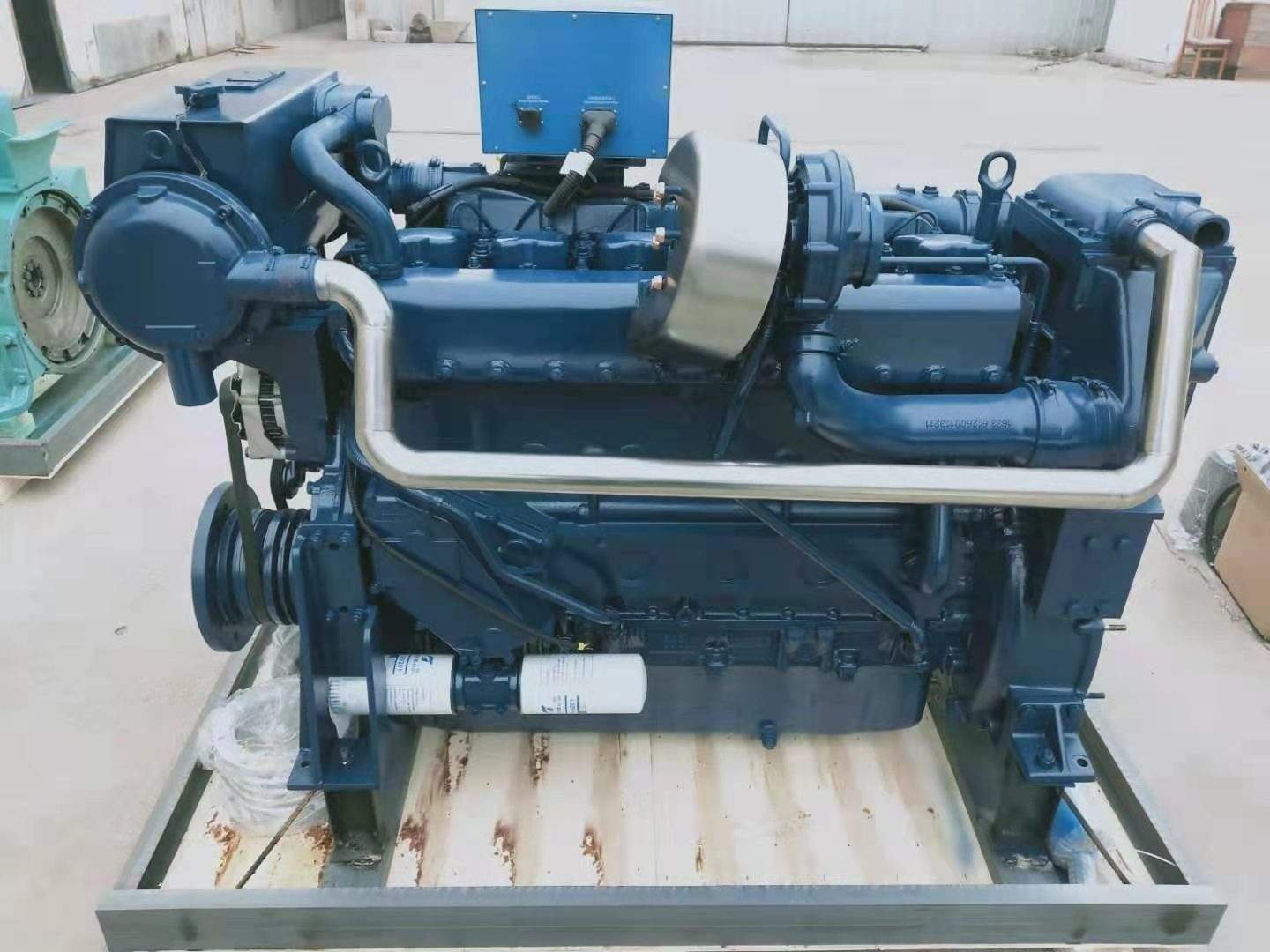 Hot Sale Low Price Chinese Electric Start Fishing Cargo Boat Inboard 400hp Marine Engine WD12 with Gearbox - Image 7
