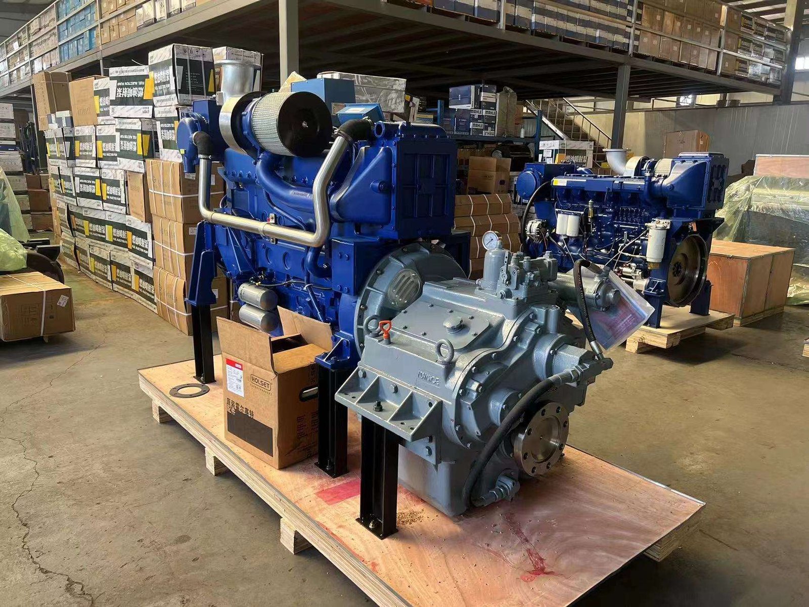 New High Speed Power Turbocharger Water Cooling System 4 Stroke 350hp 375hp 400hp Marine diesel Engine Weichai WD12 Series - Image 7