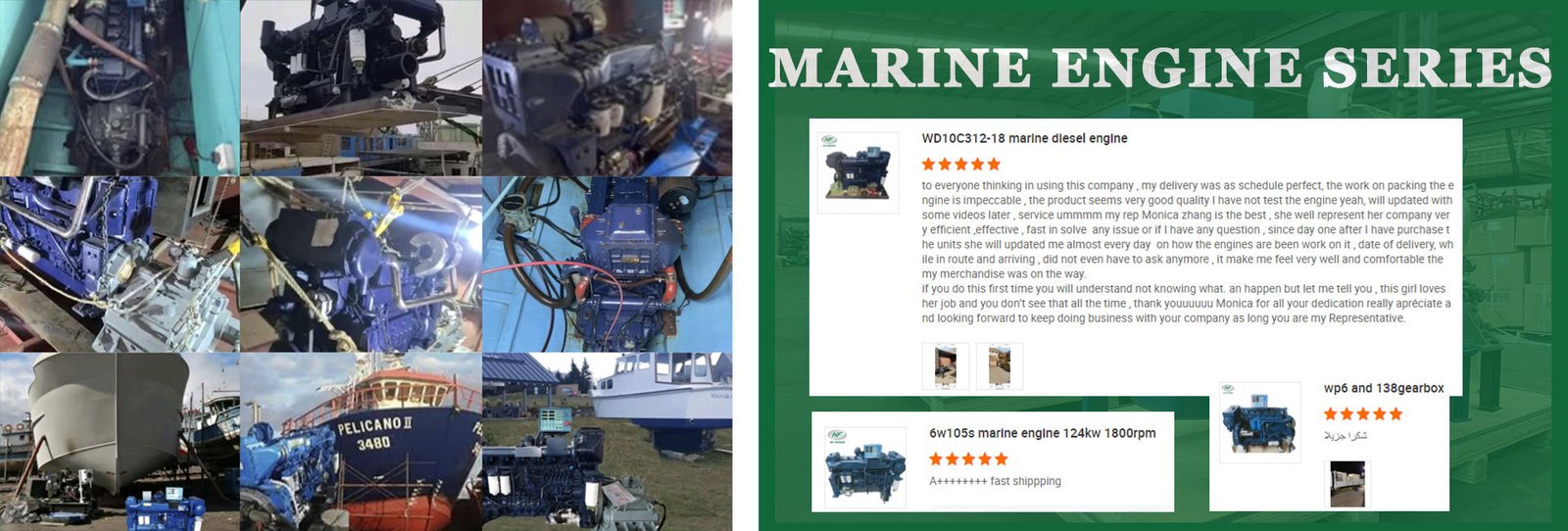 New Condition Weichai 420HP Diesel Inboard 4-Stroke Marine Engine WP12.420E32 Diesel Fuel Engine Outboard Position - Image 7