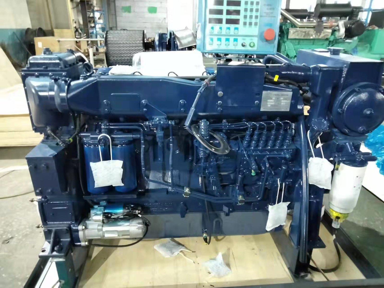 Cargo Ship Inboard Machinery 4 Stroke Marine diesel Engines 1500rpm 1800rpm 2100rpm 190hp-326hp Weichai WD10 - Image 8