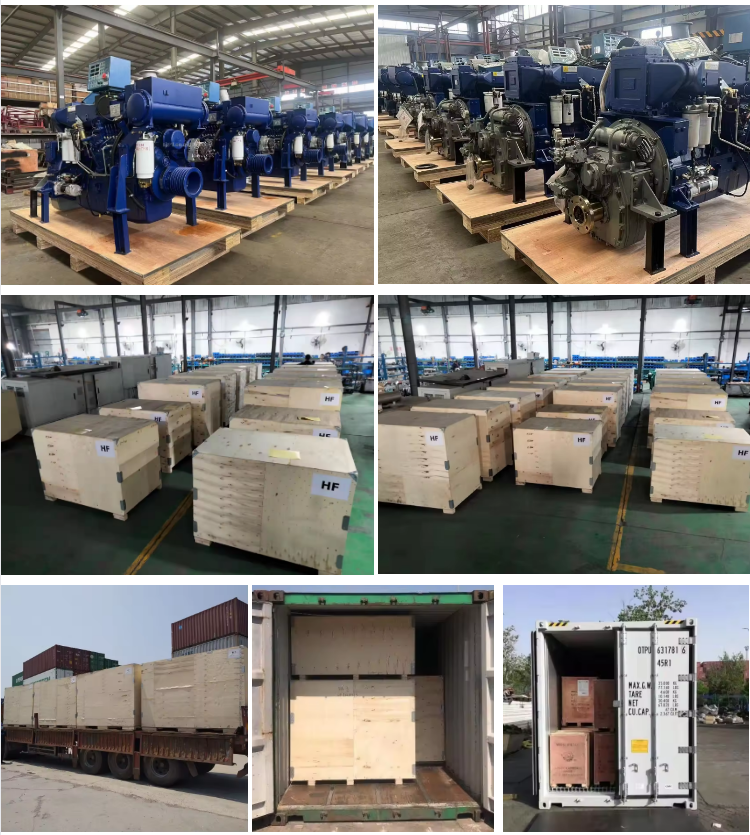WD12C High Efficiency Marine Diesel Engine 300-400HP New Condition Inboard for Weichai Boats Electric Fuel Type - Image 8