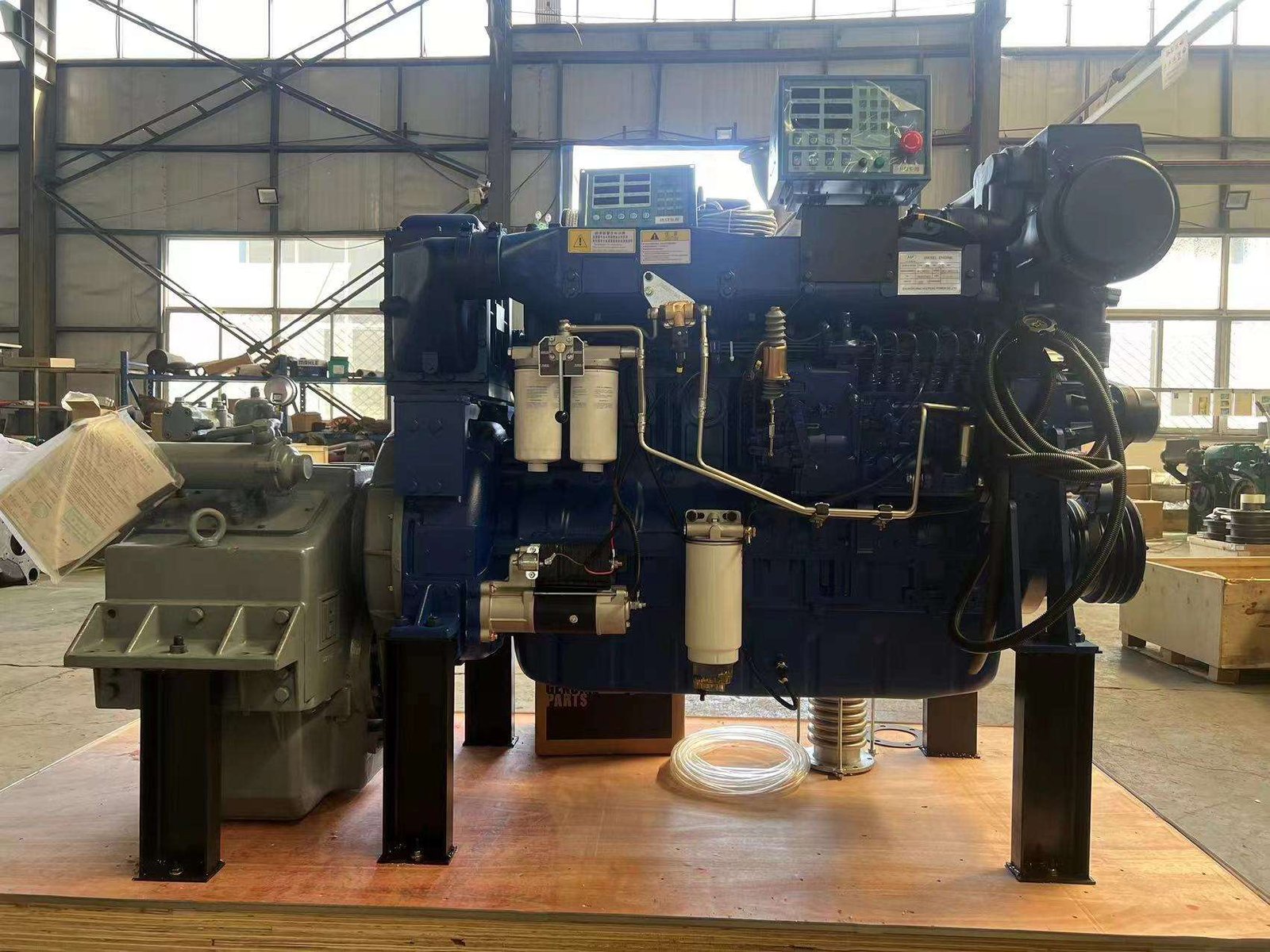 New High Speed Power Turbocharger Water Cooling System 4 Stroke 350hp 375hp 400hp Marine diesel Engine Weichai WD12 Series - Image 8